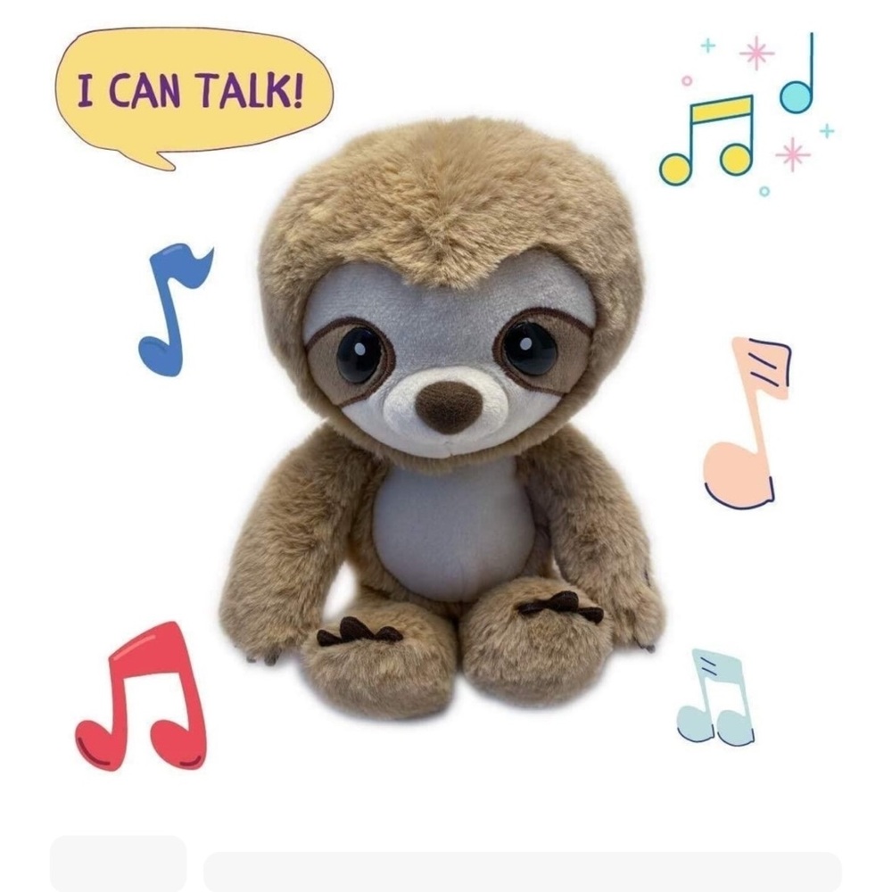 Sloth Cuddly Talking Plush Early Learning Toy
